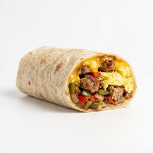 Pork Sausage Breakfast Burrito